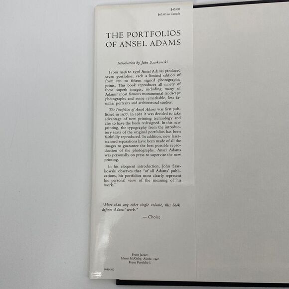 The Portfolios Of Ansel Adams Hard Back Coffee Table Art Print Book - Picture 4 of 14